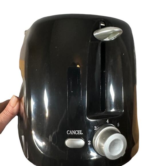 Living Solutions Black 2 Slice Cool Touch Toaster NIB - Picture 9 of 10